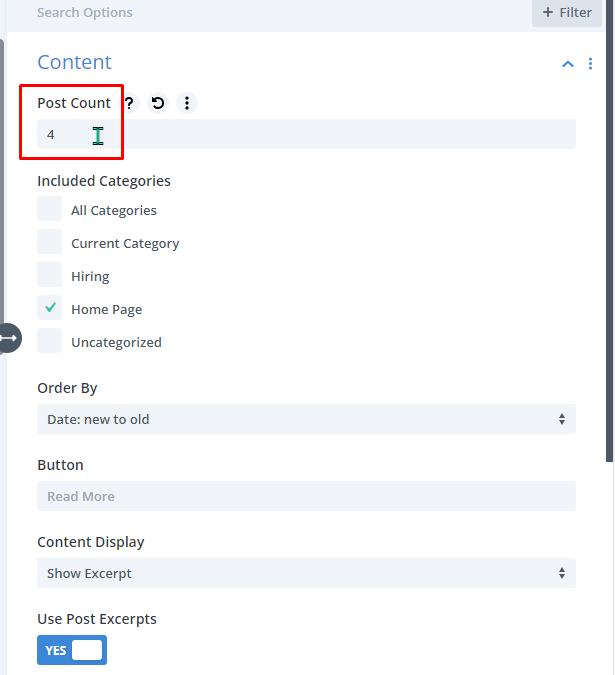 Changing the number of posts in a Post Slider