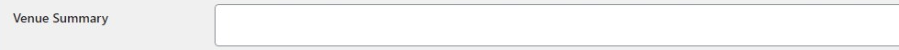 settings-venue-summary Venue Settings Summary input
