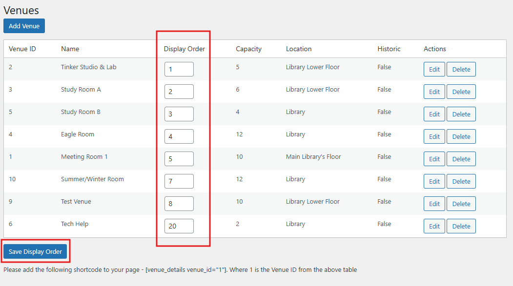 venues-main-screen Venue settings main page
